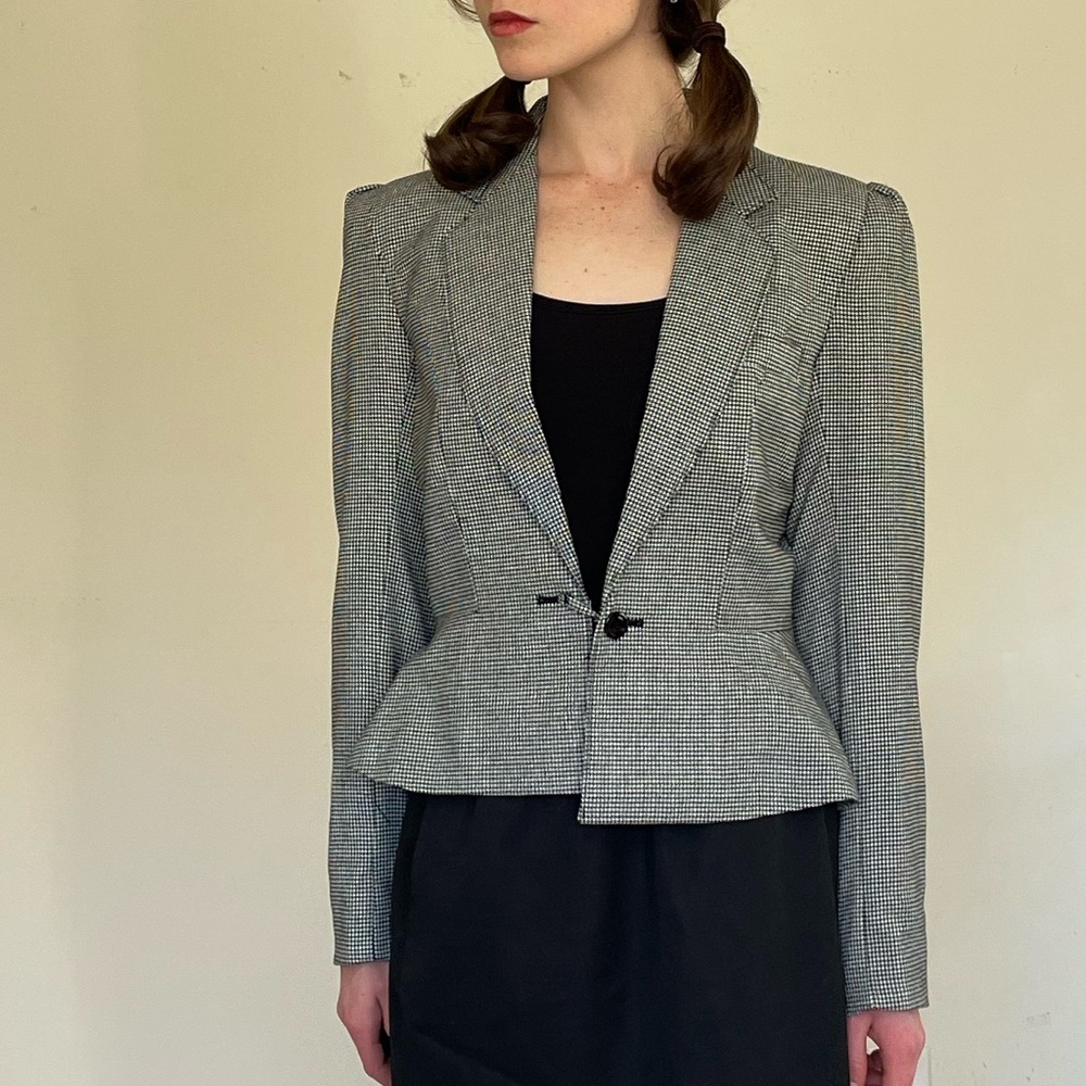Vintage houndstooth blazer